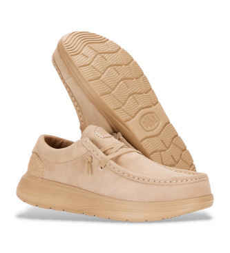 HeyDude Wally X beige sude sportschoenen