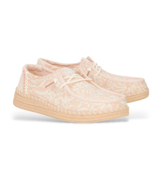 HeyDude Trenerzy Wendy Espadrille Retro Palm beżowy