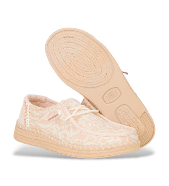 HeyDude Trenerzy Wendy Espadrille Retro Palm beżowy