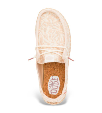 HeyDude Zapatillas Wendy Espadrille Retro Palm beige