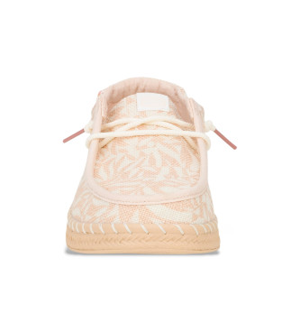 HeyDude Trningsskor Wendy Espadrille Retro Palm beige