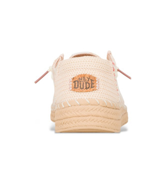 HeyDude Trningssko Wendy Espadrille Retro Palm beige