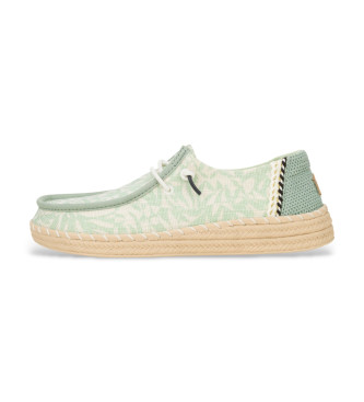 HeyDude Turnschuhe Wendy Espadrille Retro Palm grn