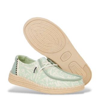 HeyDude Sapatilhas Wendy Espadrille Retro Palm green