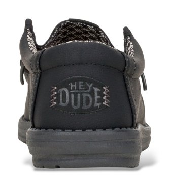HeyDude Black Wally Classic Shoes