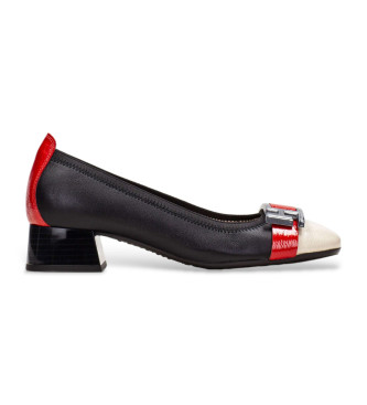 Hispanitas Ballerina in pelle Manila nera 