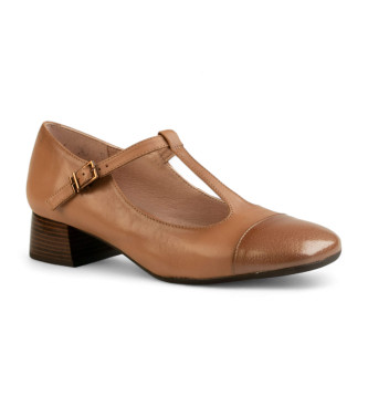 Hispanitas Ballerines en cuir  lanires marron