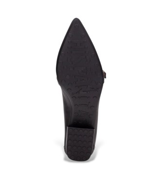 Hispanitas Black Ginebra leather ballet flats
