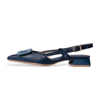 Hispanitas Ballerines en cuir marine