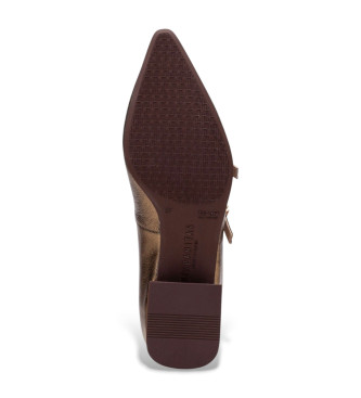 Hispanitas Ballerinas aus feinem Leder in Bronze