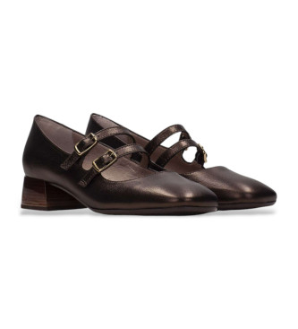 Hispanitas Ballerines en cuir Mary Jane bronze