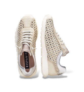 Hispanitas Zapatillas de Piel Bolero beige