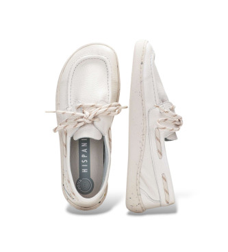 Hispanitas Off-white Bare Leather Moccasins
