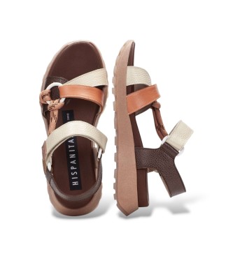 Hispanitas Ambar brown sandals