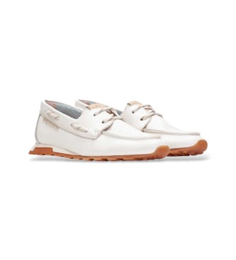 Hispanitas Mocasines de Piel Cl�sico blanco roto