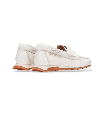 Hispanitas Mocasines de Piel Cl�sico blanco roto