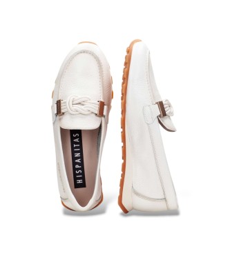 Hispanitas Off-white Retro Leather Moccasins