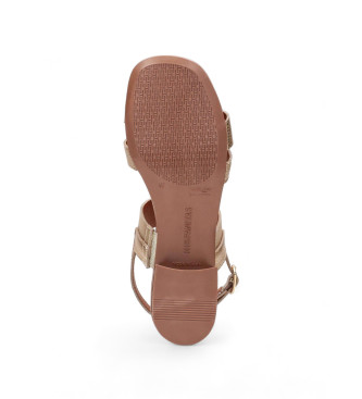 Hispanitas Boleromet-V23 Leather Sandals Platinum