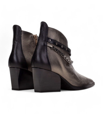 Hispanitas Silberne Sidney Lederstiefeletten