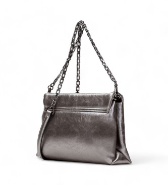 Hispanitas Silver metallic chain bag