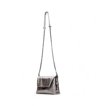 Hispanitas Silver metallic chain bag