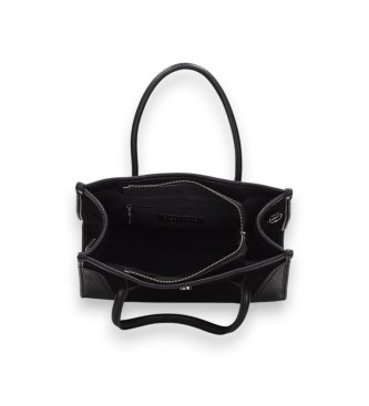 Hispanitas Czarna zamszowa torba typu tote