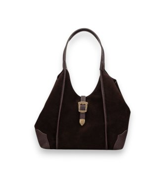 Hispanitas Brązowa torba typu Tote Lux