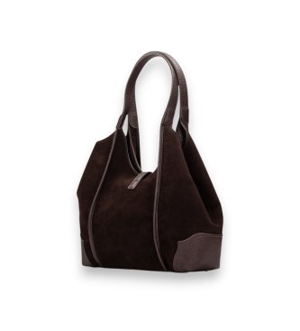 Hispanitas Brązowa torba typu Tote Lux