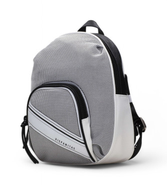 Hispanitas Grey mesh fabric backpack