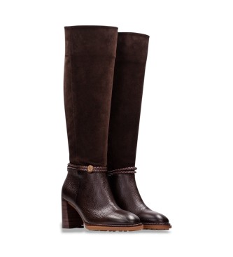Hispanitas Braune Lederstiefel Alabama