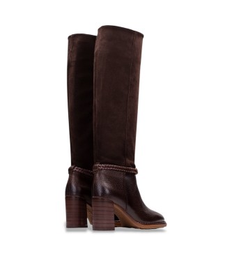 Hispanitas Braune Lederstiefel Alabama