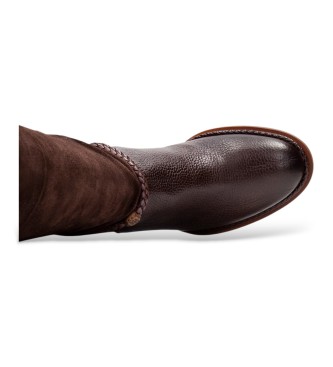 Hispanitas Braune Lederstiefel Alabama
