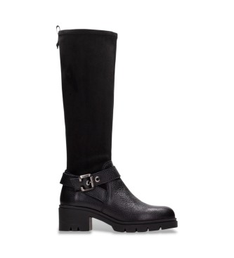 Hispanitas Stiefel aus schwarzem Leder Chicago