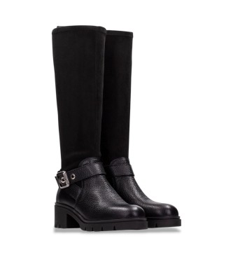 Hispanitas Stiefel aus schwarzem Leder Chicago