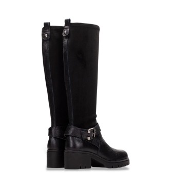 Hispanitas Stiefel aus schwarzem Leder Chicago