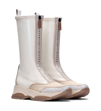 Hispanitas Andes Leather Boots white
