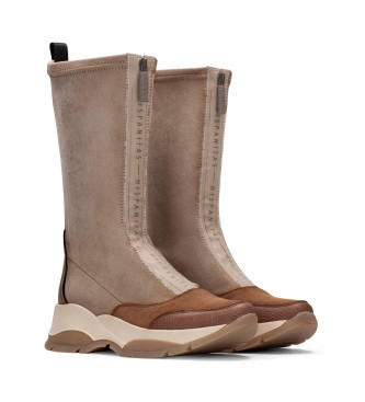 Hispanitas Andes brown leather boots