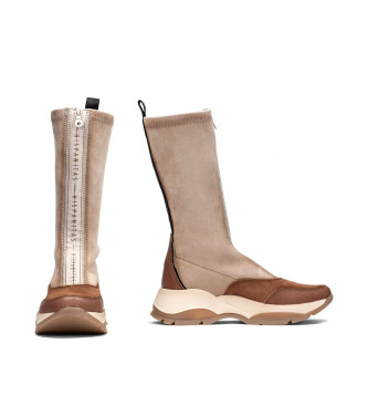 Hispanitas Andes brown leather boots