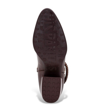 Hispanitas Bottes en cuir Verona marron