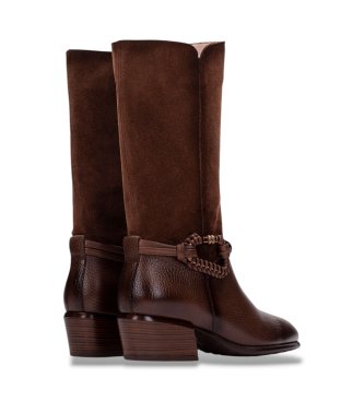 Hispanitas Botas de Couro Verona marrom