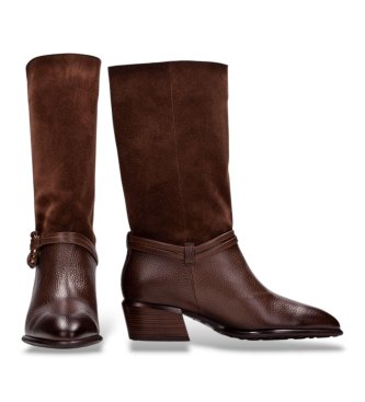 Hispanitas Botas de Couro Verona marrom