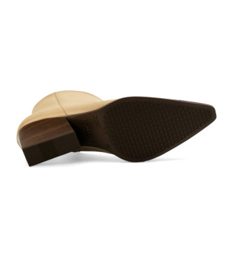 Hispanitas Stivaletti in pelle da cowboy beige