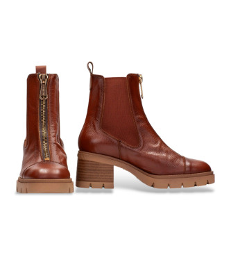 Hispanitas Braune Chelsea-Stiefel aus Leder