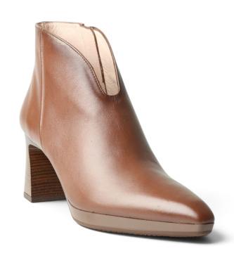 Hispanitas Atlanta Leather Ankle Boots in Brown