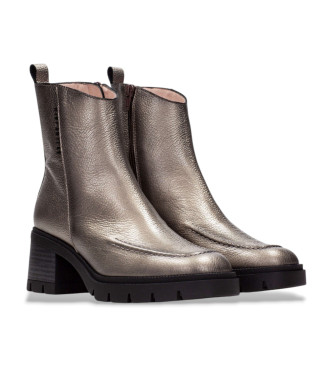 Hispanitas Botins em pele de basalto cinzento