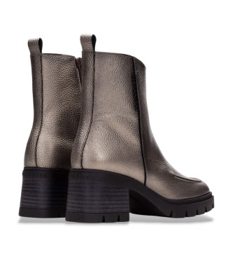 Hispanitas Botins em pele de basalto cinzento