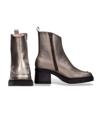 Hispanitas Botins em pele de basalto cinzento