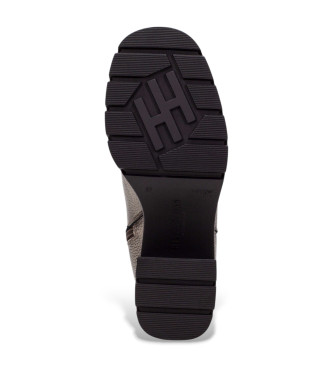 Hispanitas Botins em pele de basalto cinzento