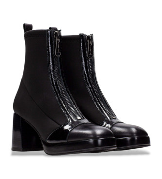 Hispanitas Bottines en cuir noir