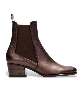 Hispanitas Bottines en cuir marron Bolmet